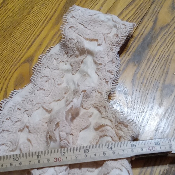 Tadashi Shoji Womens Dress 2 Preowned LACE CREAM BEIGE Cocktail Party Holiday - Picture 9 of 11